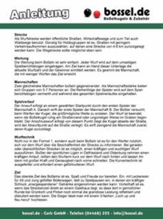 Anleitung / Spielplan