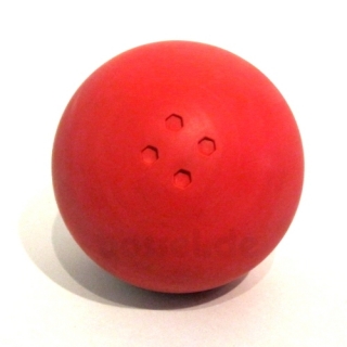 Boßelkugel gummi 10.5cm rot (Hobby)