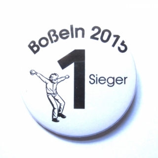 Button 1. Sieger Boßeln