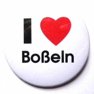 Button I love Boßeln (Herz)