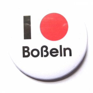Button I love Boßeln (Kugel)