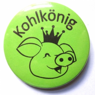 Button Kohlkönig Schwein