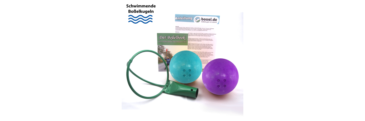 Schwimmende Boßelkugeln jetzt auch in lila - 