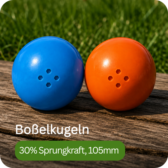 Boßelkugeln mit verminderter Sprungkraft