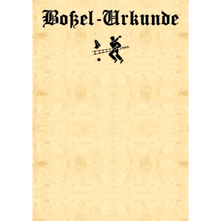 10x Boßel-Urkunde - Boßeln - Boßler - Urkunde v3.3