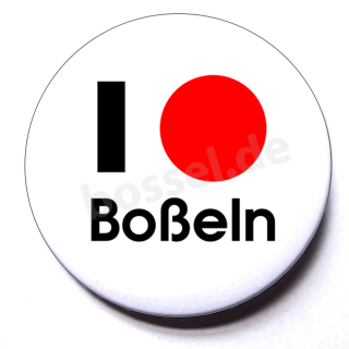 Button I love Boßeln (Kugel)