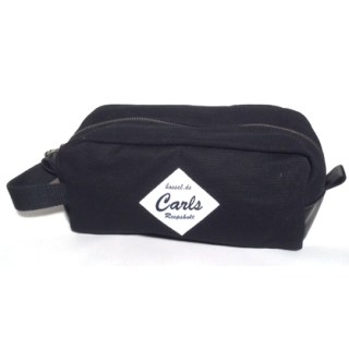 Boßeltasche für 2 Boßelkugeln / Segelstoff schwarz