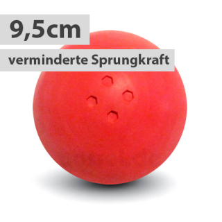 Boßelkugel für Kinder 9.5cm rot verminderte Sprungkraft