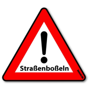 Warnschild Kunststoff Straßenboßeln 600mm...