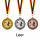 Medaille Leer 70mm 9256