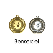 2x Medaille Bensersiel 50mm 9235 gold/silber