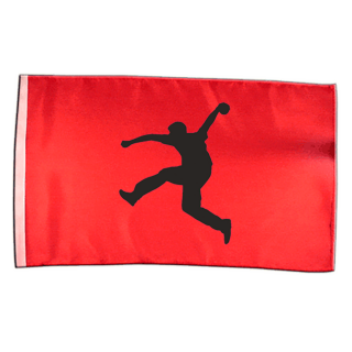 Fahne mit Boßler Flagge 45x30 rot