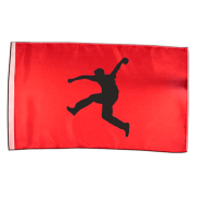 Fahne mit Bo&szlig;ler Flagge 45x30 rot uni