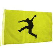 Fahne mit Bo&szlig;ler Flagge 45x30 gelb uni