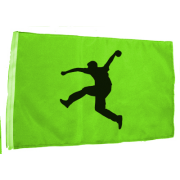 Fahne mit Boßler Flagge 45x30 grün
