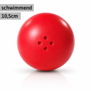Schwimmende Boßelkugel gummi 10.5cm rot (Hobby)