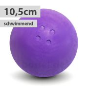 Schwimmende Boßelkugel gummi 10.5cm lila (Hobby)