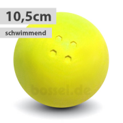 Schwimmende Boßelkugel gummi 10.5cm gelb (Hobby)
