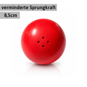 Boßelkugel für Kinder 8,5cm rot  verminderte Sprungkraft (Halle)