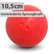 Boßelkugel 10,5cm rot verminderte Sprungkraft (Halle)