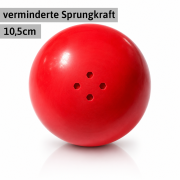 Boßelkugel 10,5cm rot verminderte Sprungkraft (Halle)