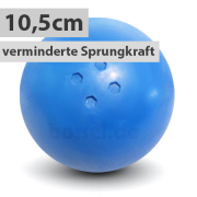 Bo&szlig;elkugel 10,5cm blau verminderte Sprungkraft (Halle)