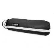 Boßeltasche aus Leder in schwarz