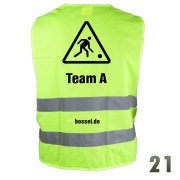 Warnweste "Team A" Nr.21