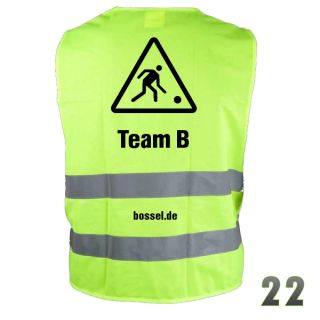 Warnweste "Team B" Nr.22