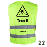 Warnweste "Team B" Nr.22