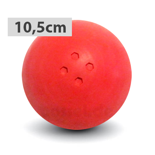 Boßelkugel gummi 10.5cm rot (Hobby)