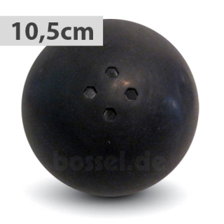 Boßelkugel gummi 10.5cm schwarz (Hobby)