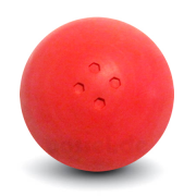 Boßelkugel gummi 10.5cm rot (Hobby)  2.Wahl