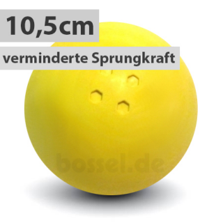 Boßelkugel 10,5cm gelb verminderte Sprungkraft (Halle)