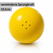 Boßelkugel 10,5cm gelb verminderte Sprungkraft (Halle)