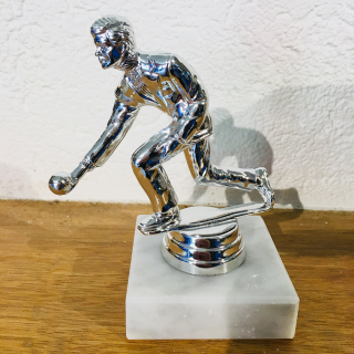 Boßlerfigur silber Herren