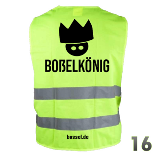 Warnweste Boßelkönig "Boßeln" Nr.16