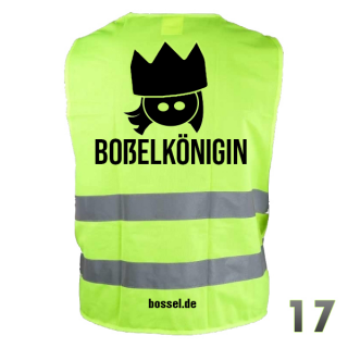 Warnweste Boßelkönigin "Boßeln" Nr.17