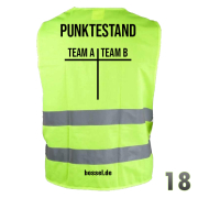 Warnweste Punktestand Boßeln/Kohlfahrt Nr.18