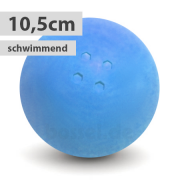 Schwimmende Boßelkugel gummi 10.5cm blau (Hobby)