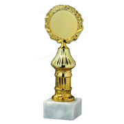 Pokal Jella 19,8cm gold Marmor 55x30 weiß 54503