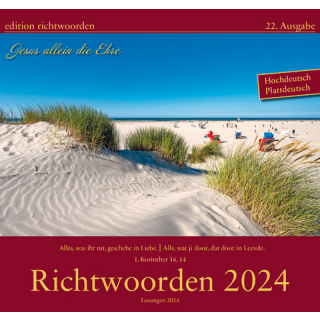 2024 Richtwoorden Kalender