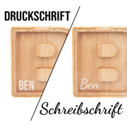 Buchstaben - Spardose