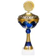 Pokal Lea 310mm gold-blau Marmor 75x30mm E1274