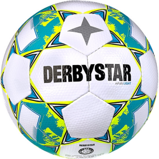 DERBYSTAR Apus Light v24 Gr.4 + 5 weiss gelb blau Jugendbälle