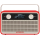 Nordmende Transita 120 tragbares DAB Radio (DAB+, UKW, 24 Stunden Akku, Aux In, Wecker, 2 Weckzeiten, Sleeptimer, Snooze-Funktion, Kopfhöreranschluss) rot