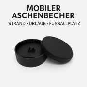 Mobiler Aschenbecher Ascher Strandaschenbecher Kunststoff