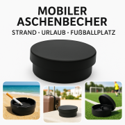 Mobiler Aschenbecher Ascher Strandaschenbecher Kunststoff