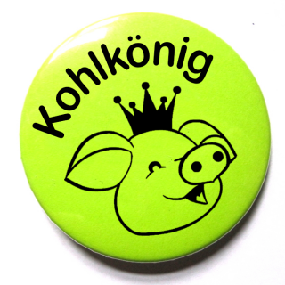 Button Kohlkönig "Schwein" Kohlfahrt/Kohltour