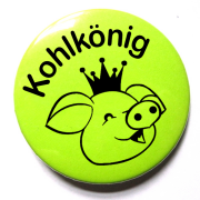 Button Kohlkönig "Schwein"